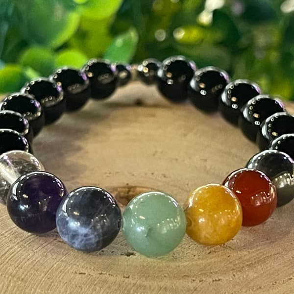 Bracelet 7 Chakras Onyx