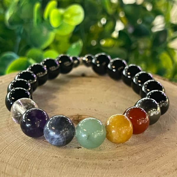 Bracelet 7 Chakras Onyx