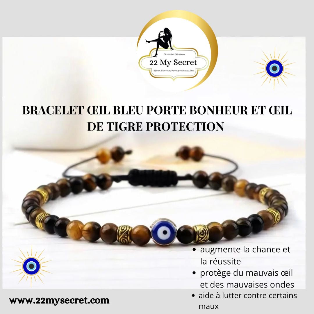 Bracelet protection œil de tigre