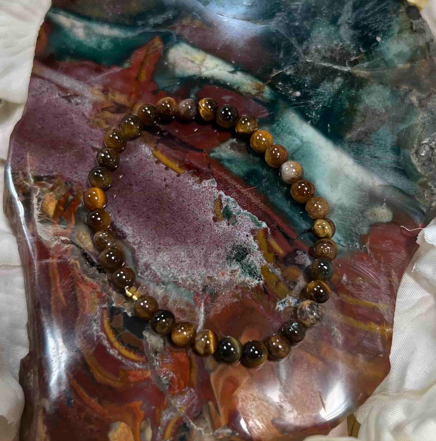 Bracelet enfant oeil de tigre 6mm