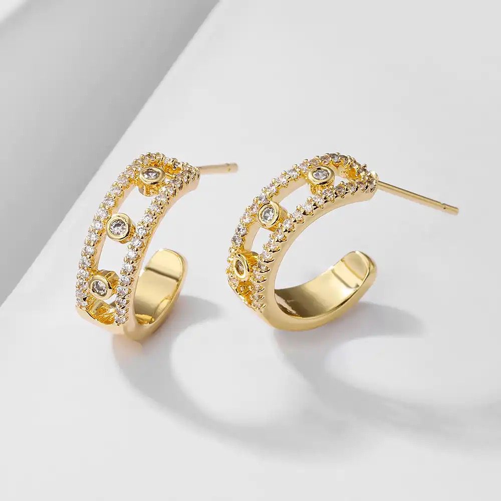 Boucles d'oreilles Style Messika