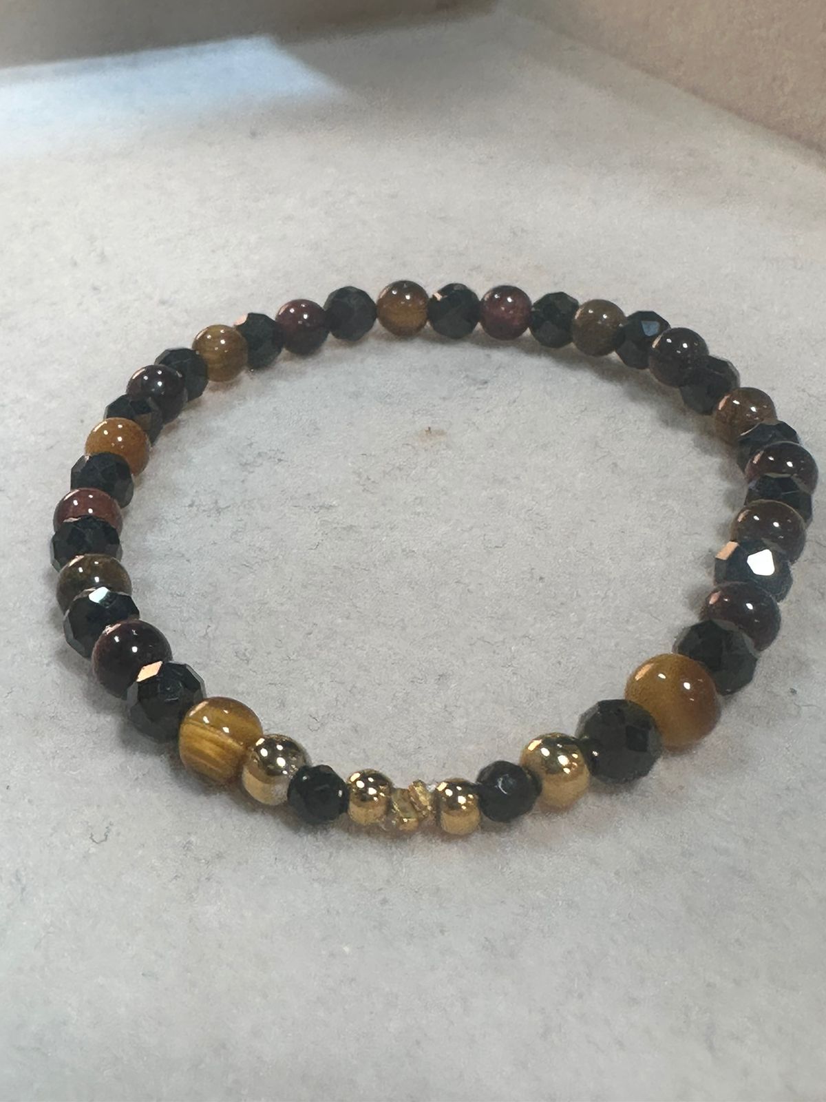 Bracelet Spinelle Oeil de tigre & taureau