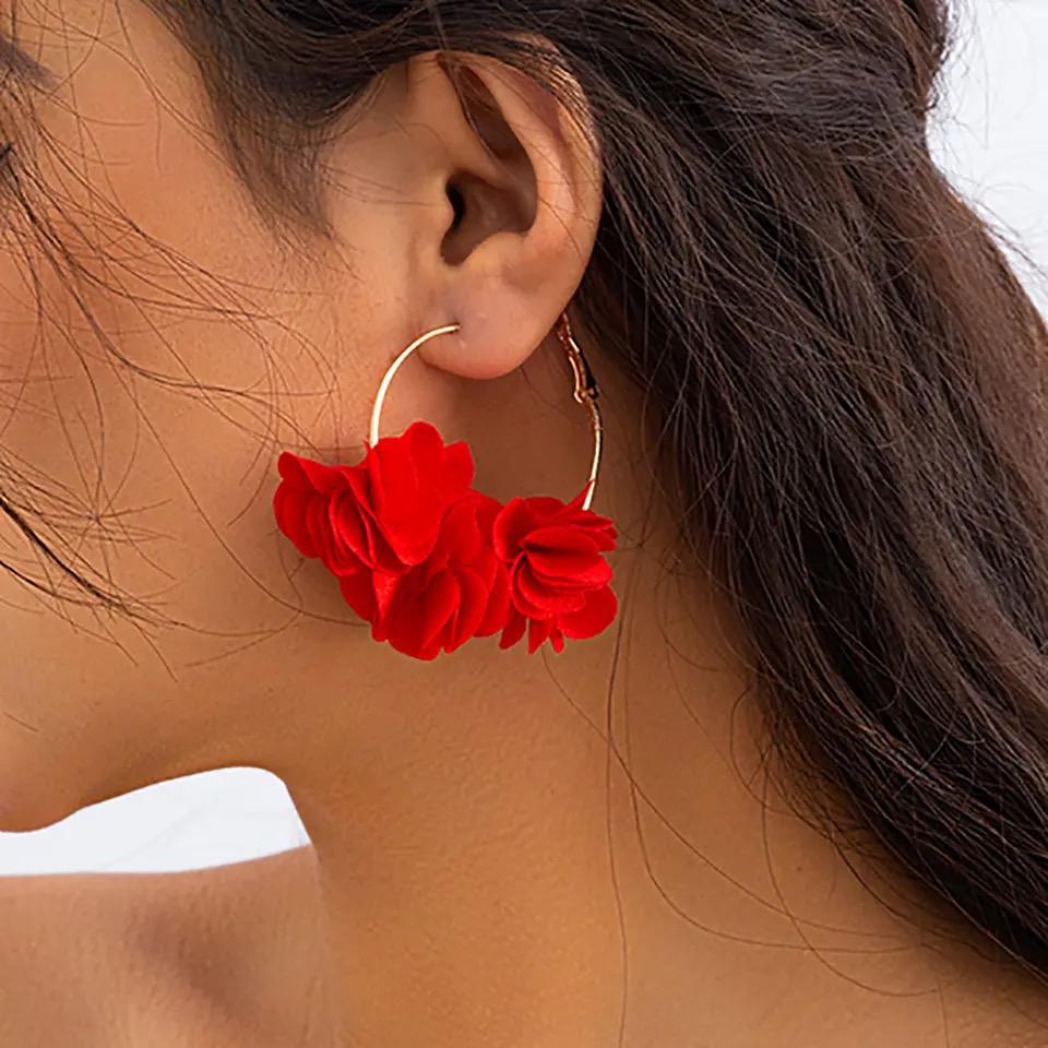 Boucle d’oreilles à fleurs