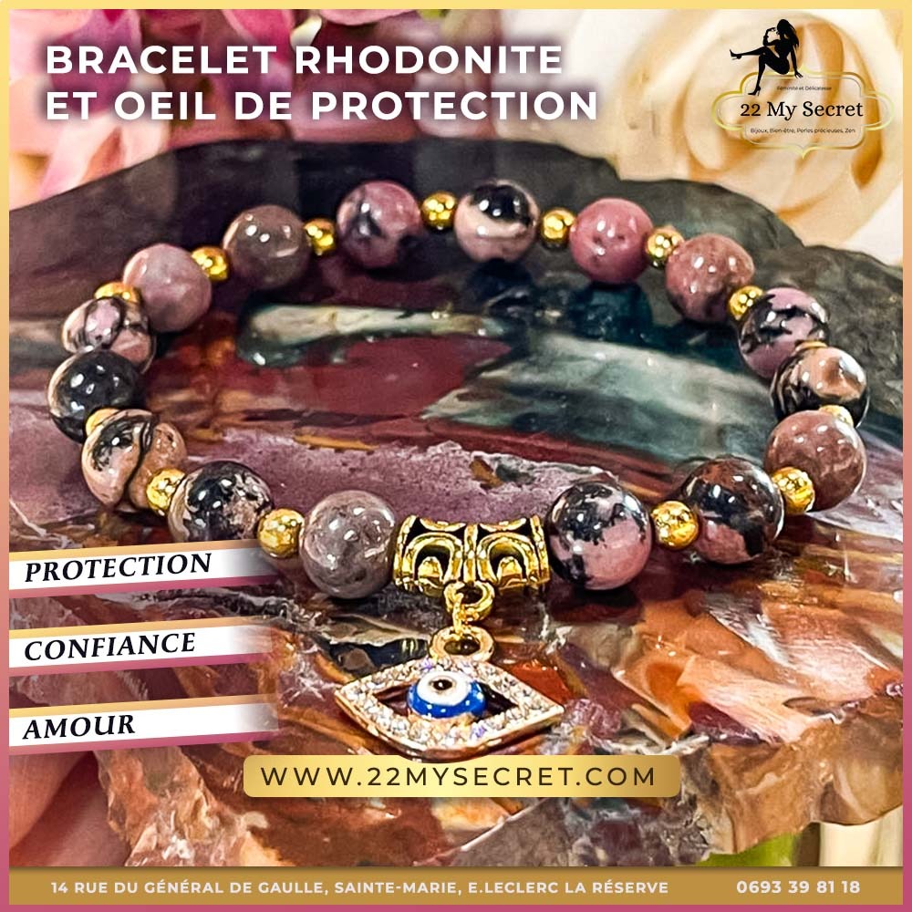 Rhodonite Oeil protège