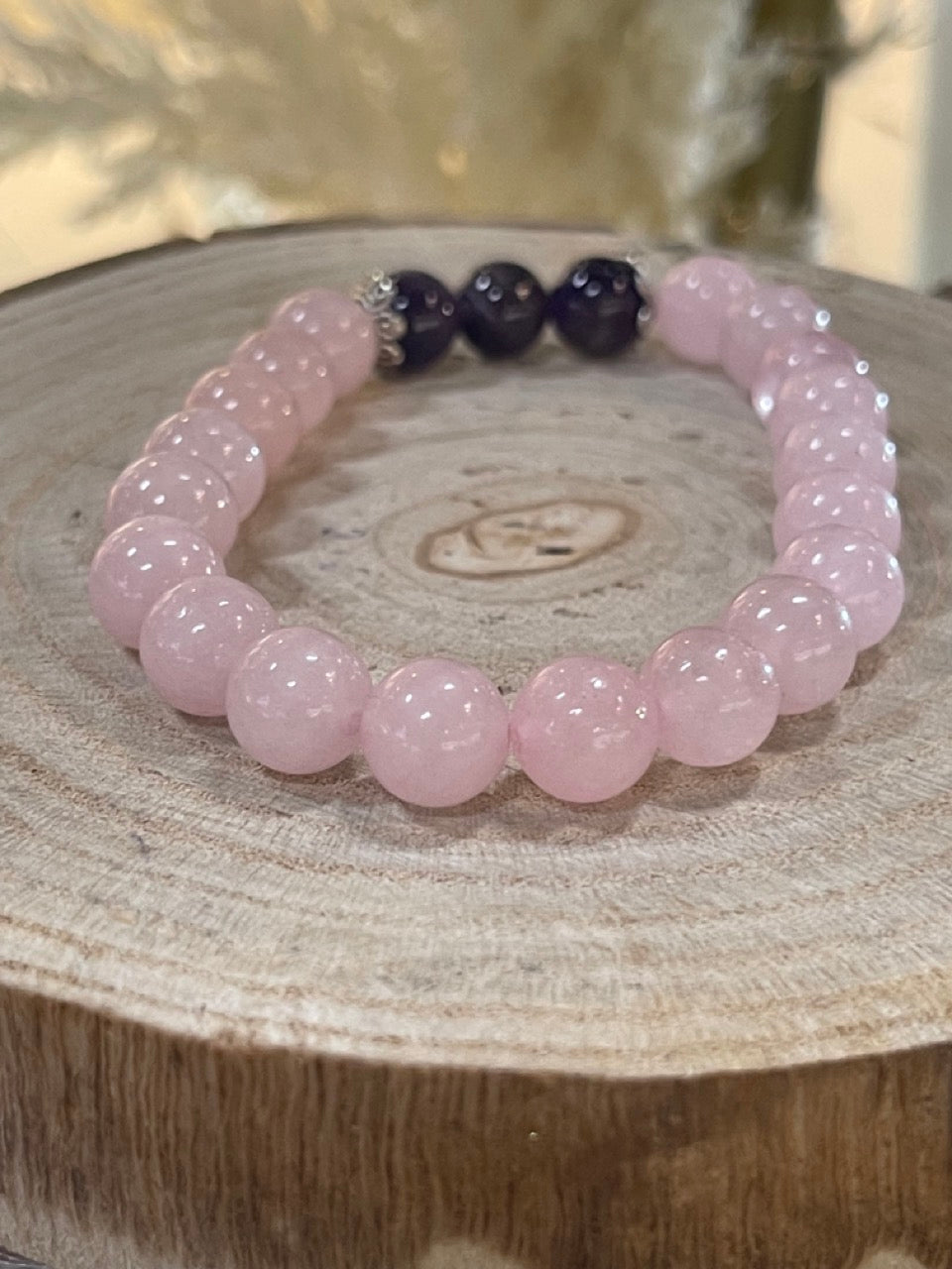 Améthyste + Quartz Rose