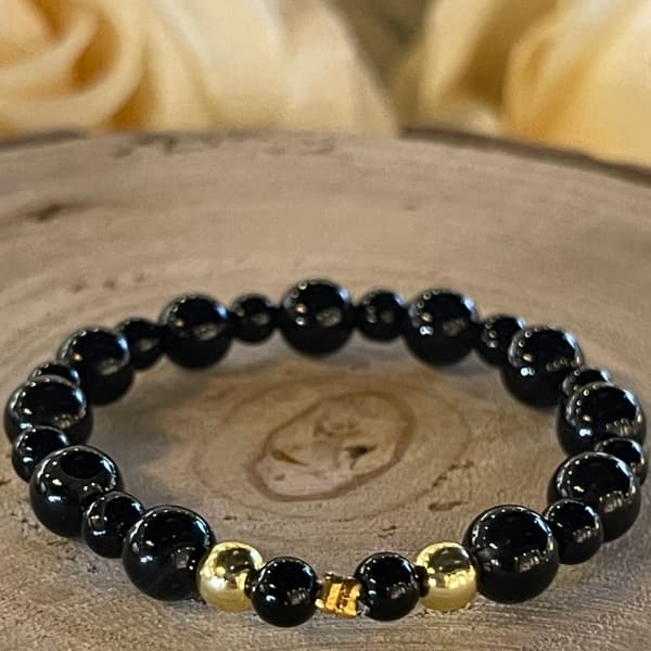 Bracelet Tourmaline noir enfant
