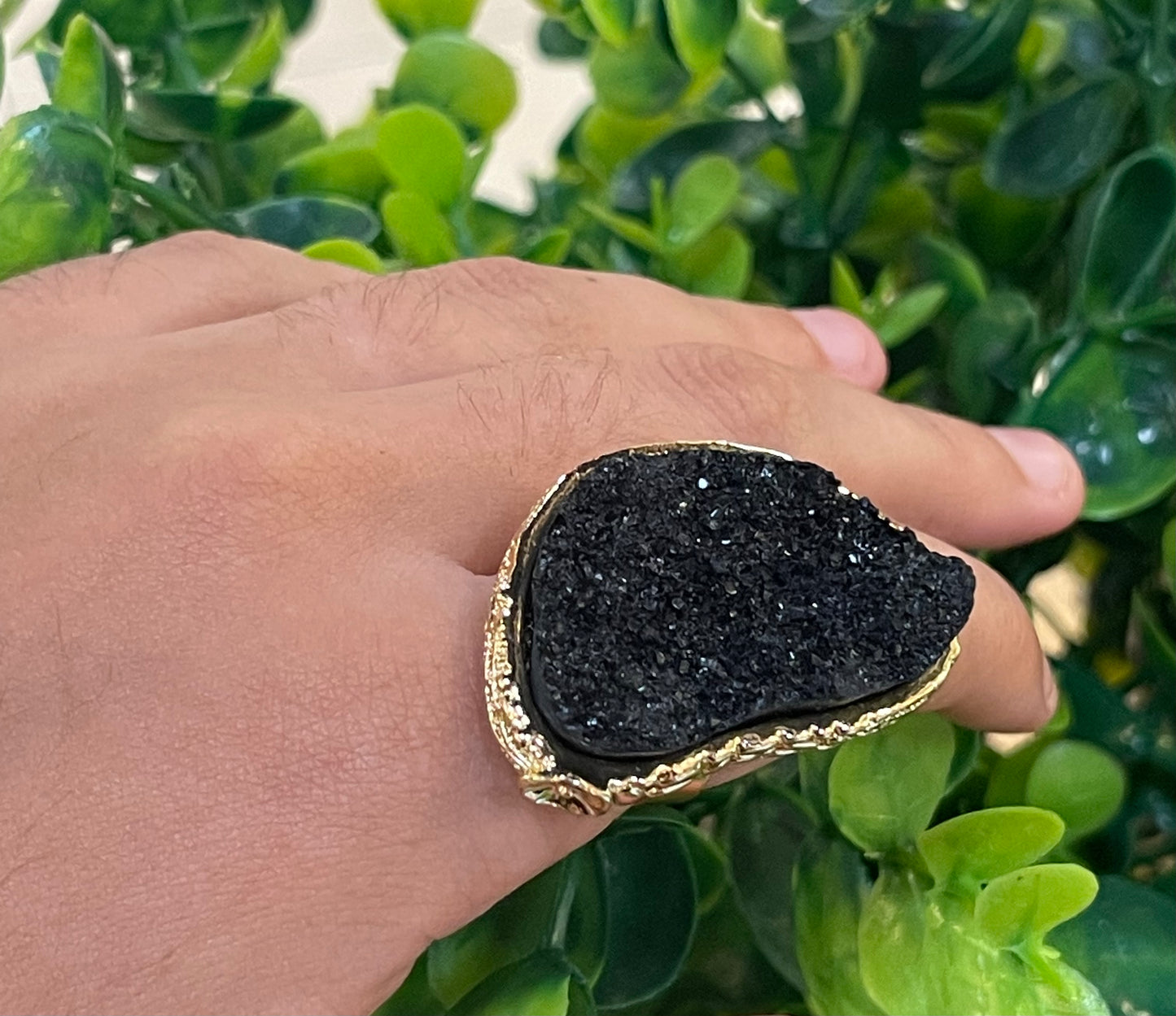 Bague pierre de lave