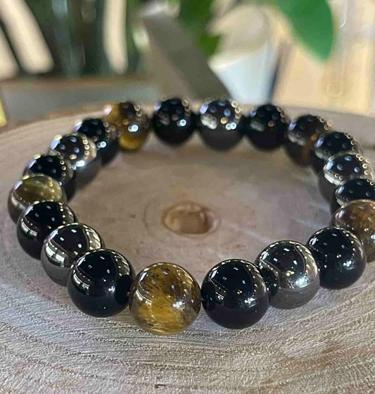 Hématite œil de tigre onyx