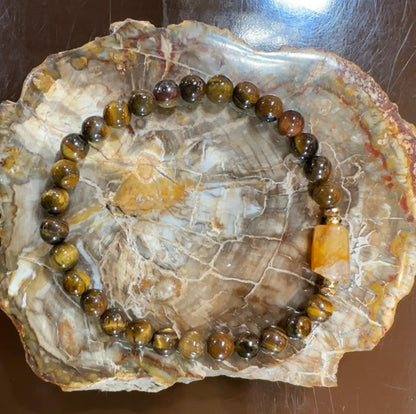 Œil de tigre et Citrine