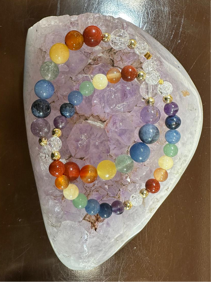 Bracelet 7 chakras luxe