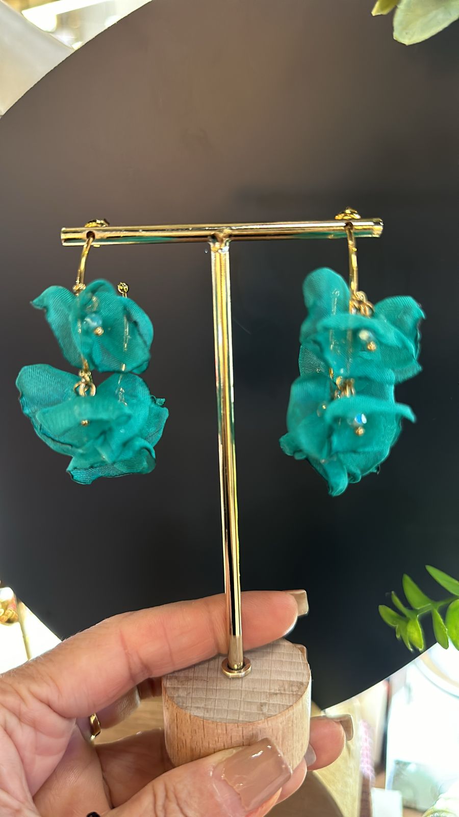 Boucles d'oreilles Fleurs & perles