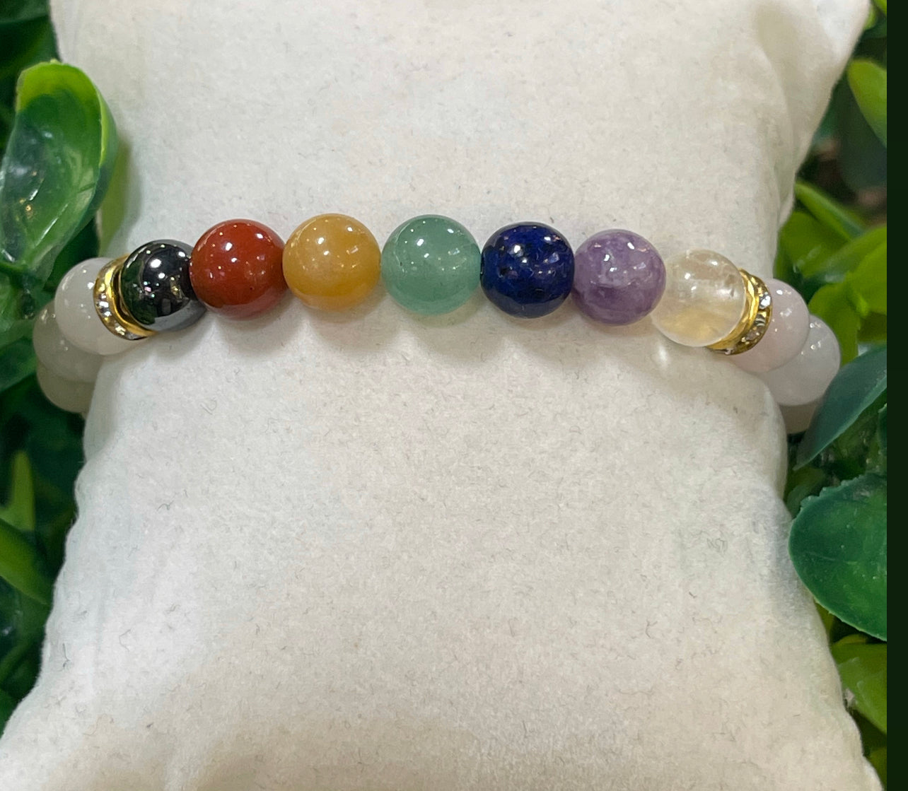 Bracelet 7 chakras Quartz Rose