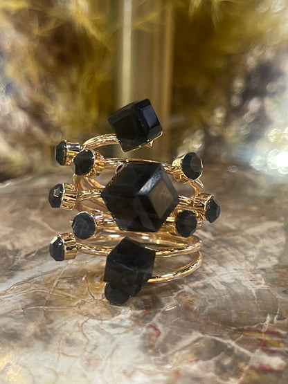 Bague onyx noir